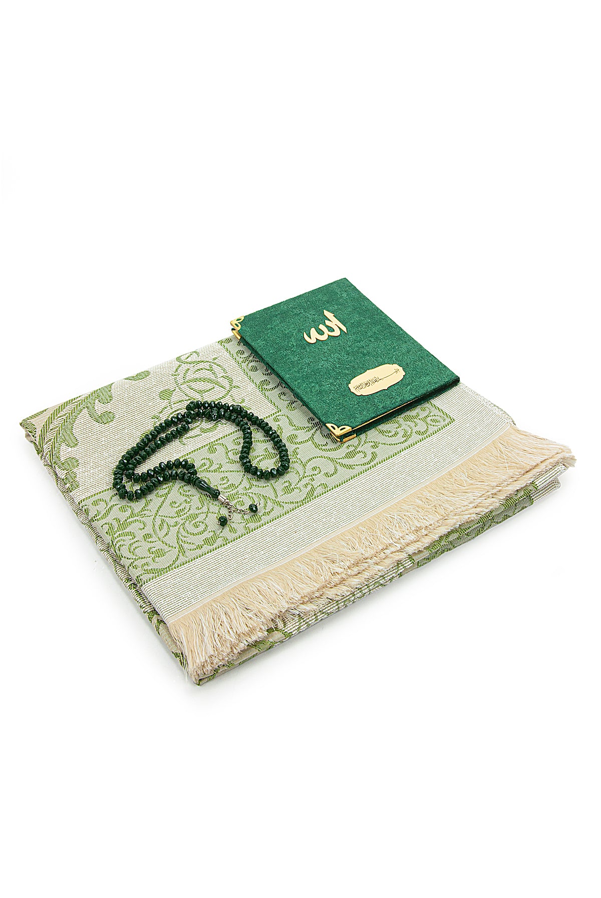 Luxury Velvet Muslim Prayer Gift Set | Prayer Rug (Sajadah) | Tasbih | Yaseen Book - Ihvan