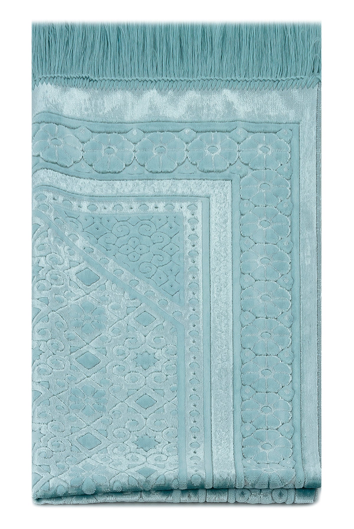 Soft Plush Velvet Muslim Prayer Rug (Sajadah | Janamaz | Salah Mat) - Ihvan