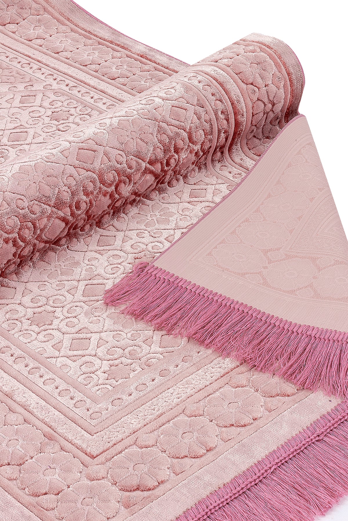 Soft Plush Velvet Muslim Prayer Rug (Sajadah | Janamaz | Salah Mat) - Ihvan