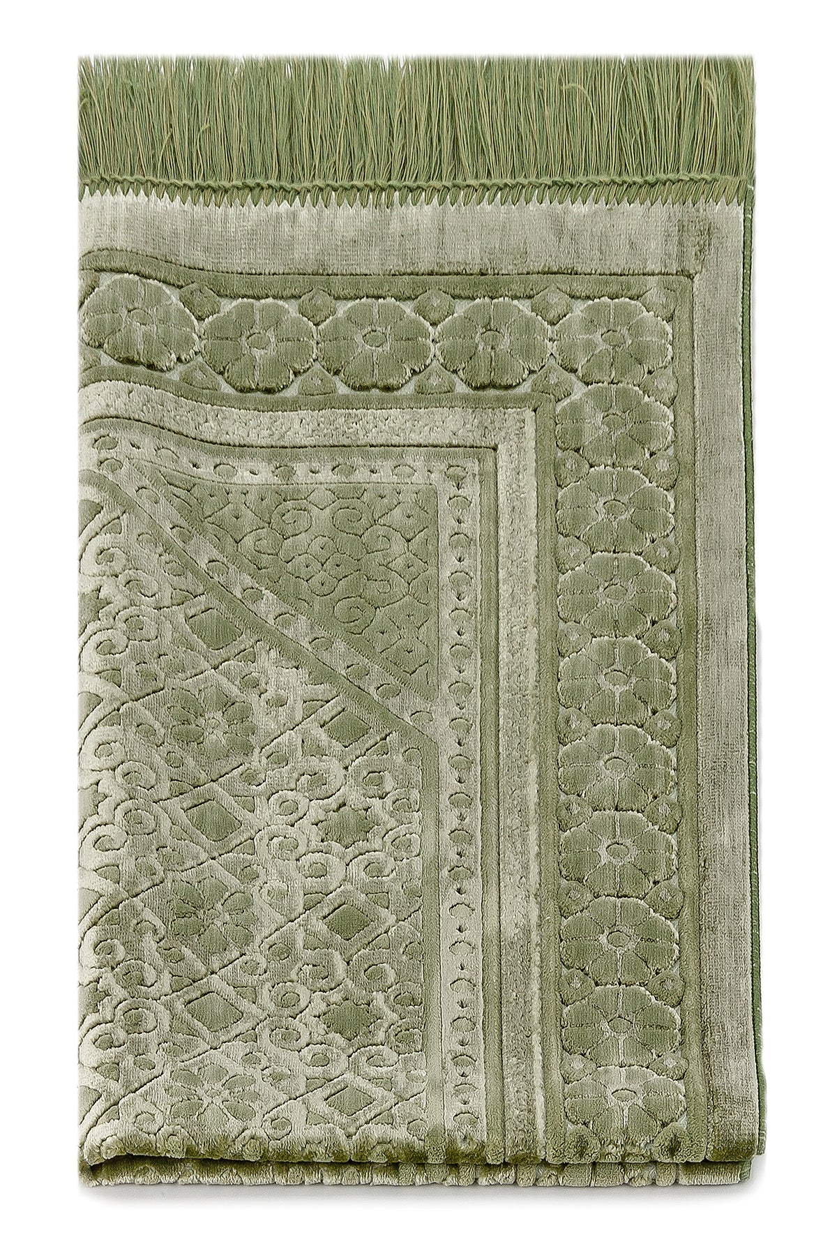 Soft Plush Velvet Muslim Prayer Rug (Sajadah | Janamaz | Salah Mat) - Ihvan
