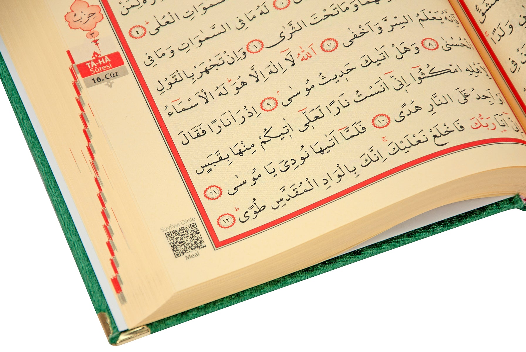 Green Velvet Covered Quran Gift Set | Muslim Prayer Rug, Holy Quran & Tasbih & Box - Ihvan