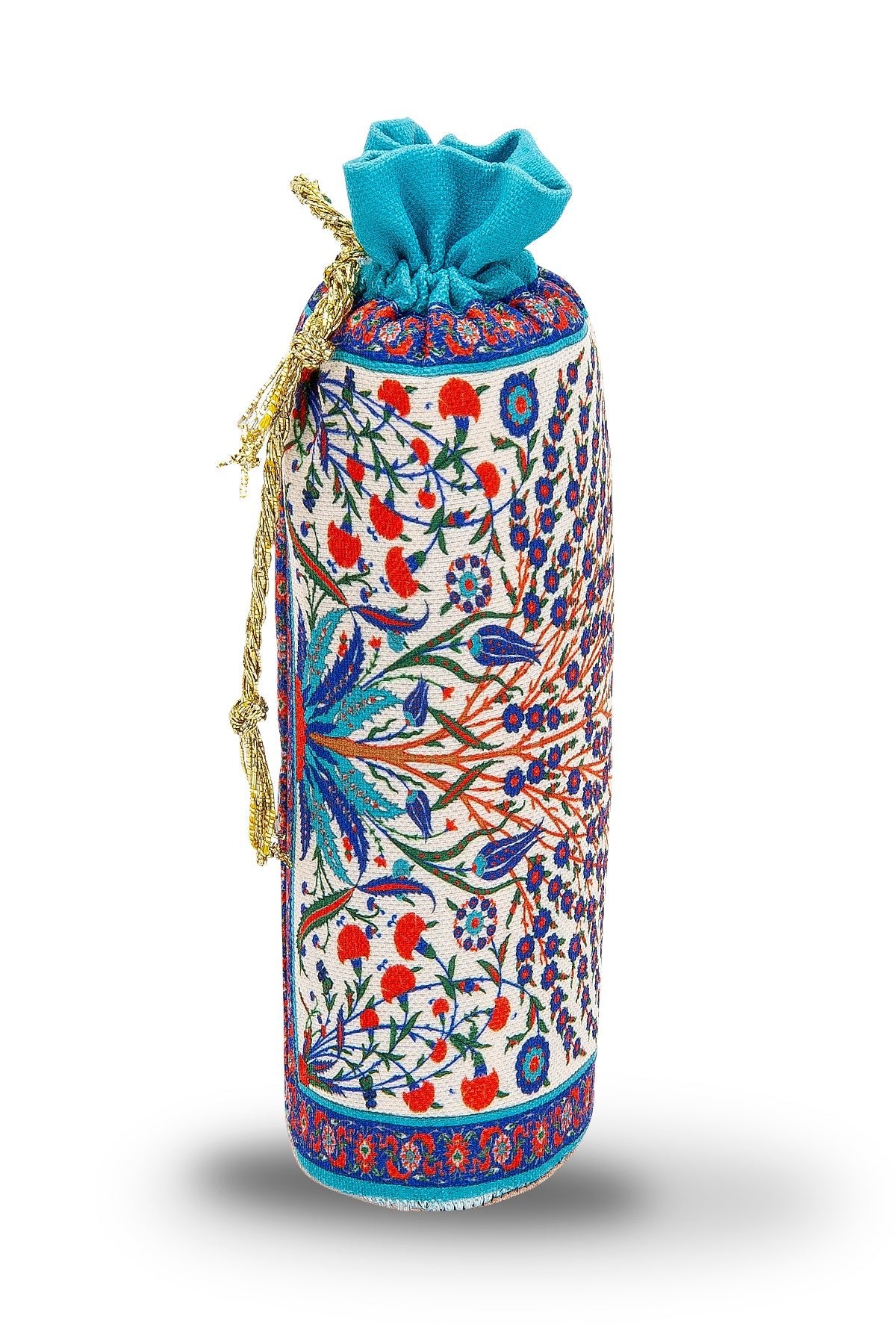 Silky Portable Red Muslim Prayer Rug Set (Sajadah | Travel Bag) - Ihvan