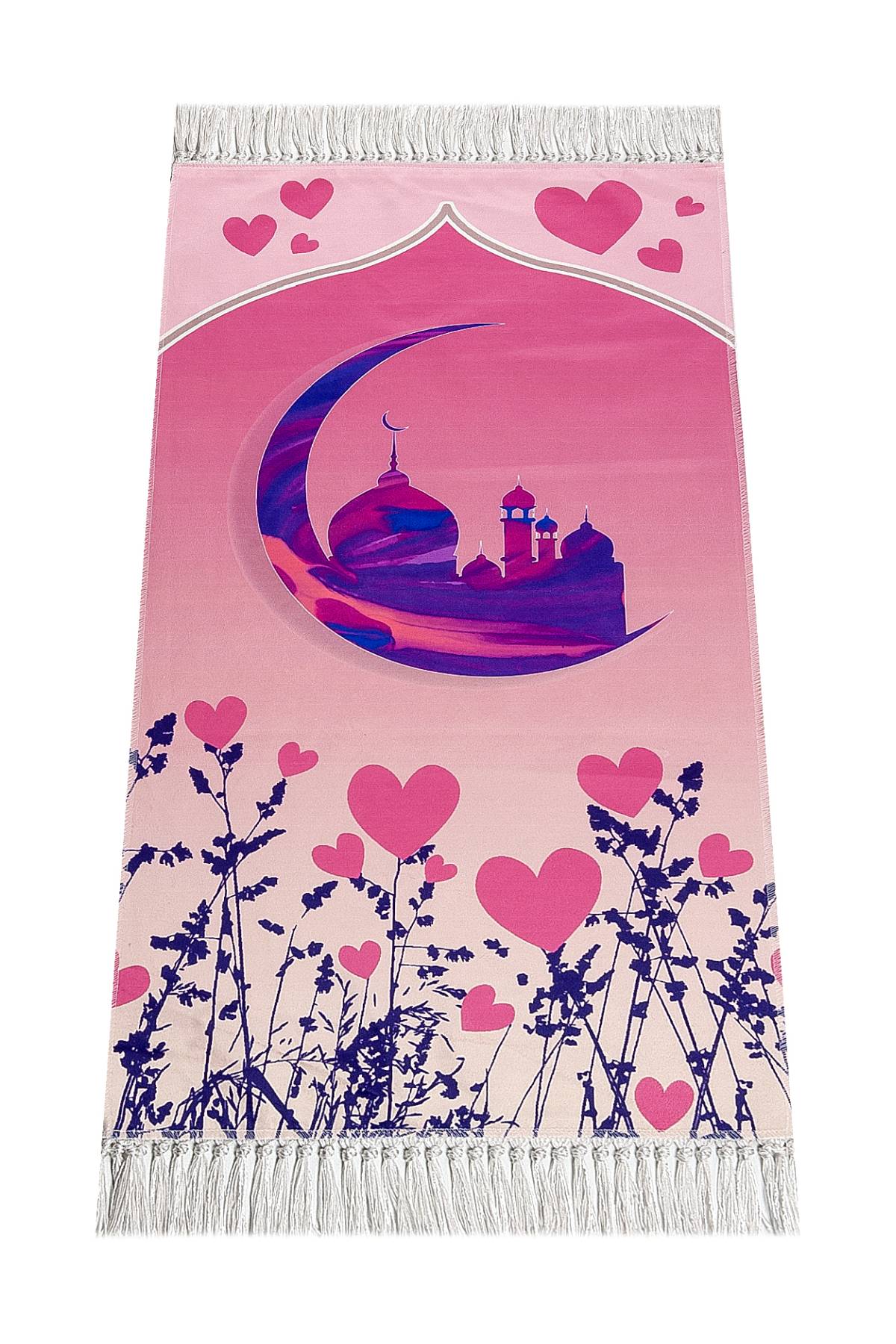 Luxury Small Muslim Prayer Rug for Girls (Sajadah | Janamaz | Salah Mat) - Ihvan