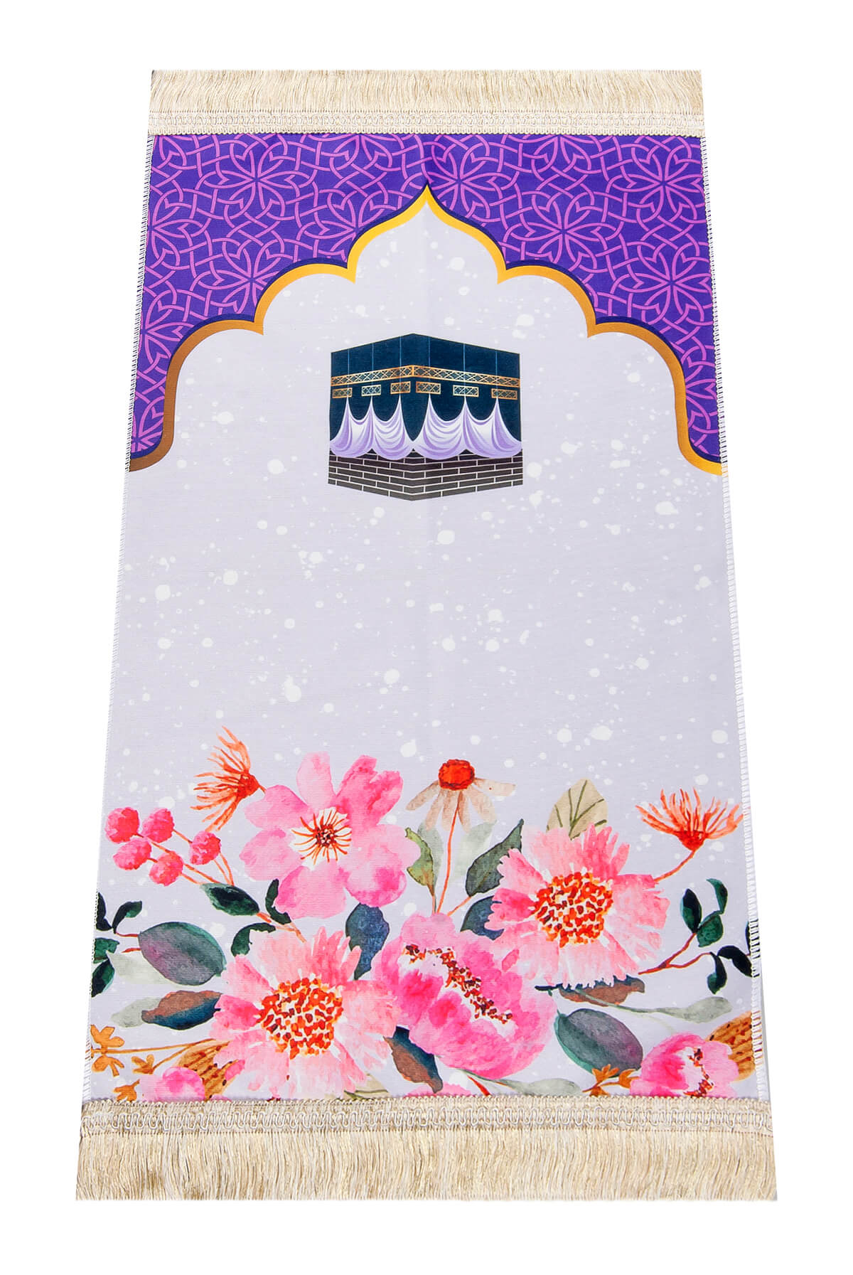 Luxury Small Muslim Prayer Rug for Girls (Sajadah | Janamaz | Salah Mat) - Ihvan