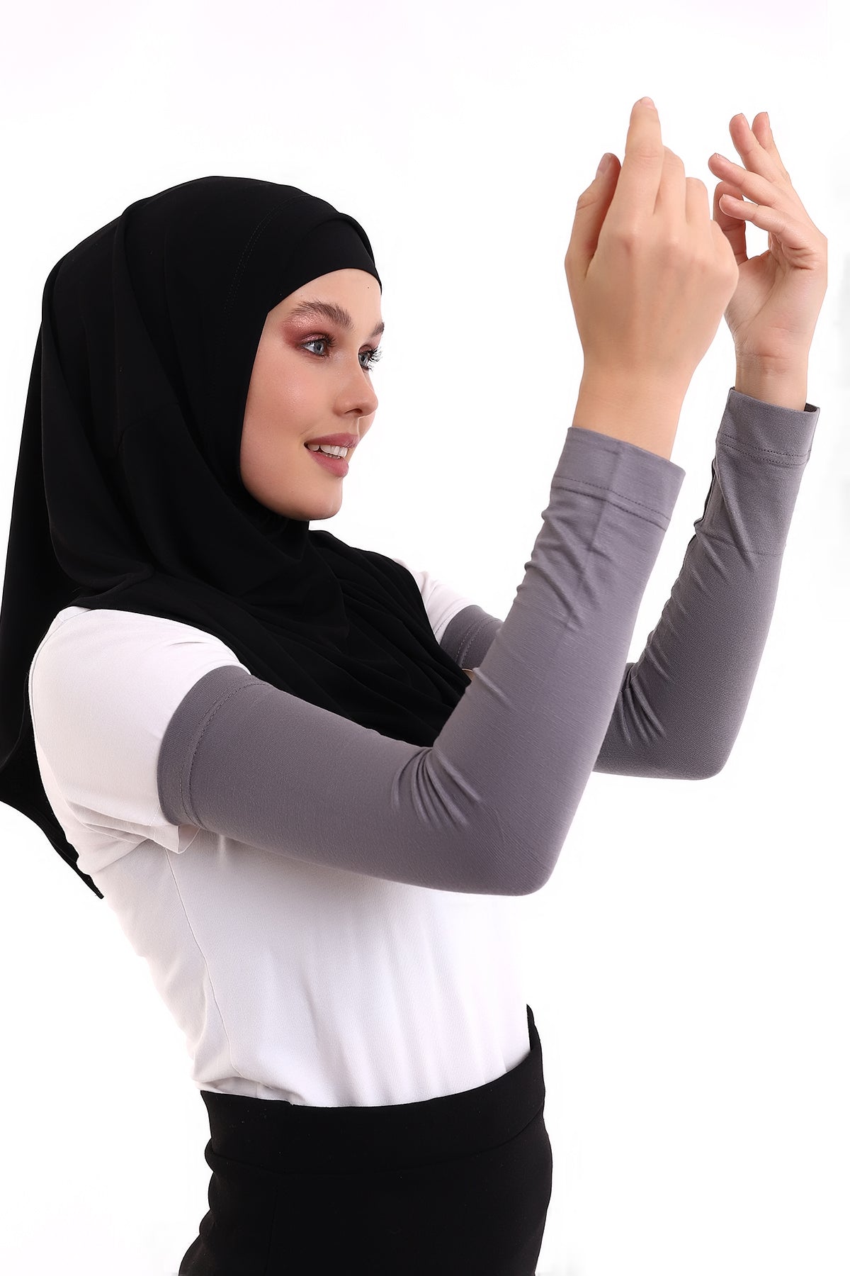 Soft Stretchy Hijab Arm Sleeves for Muslim Women | Modest Lycra Arm Covers - Ihvan