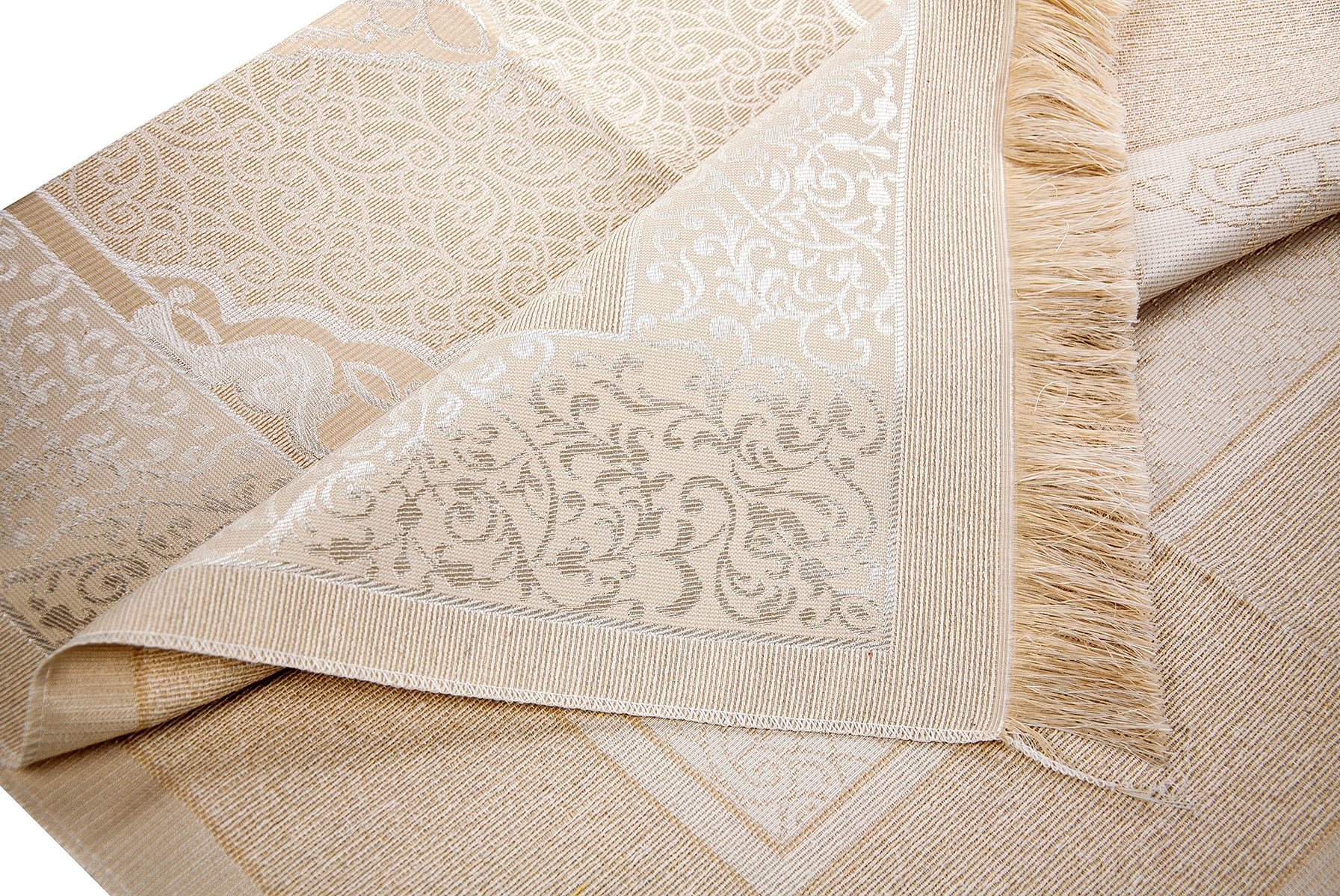 Elegant Travel Prayer Rug Set (Sajadah | Tasbih | Pouch Bag ) - Ihvan