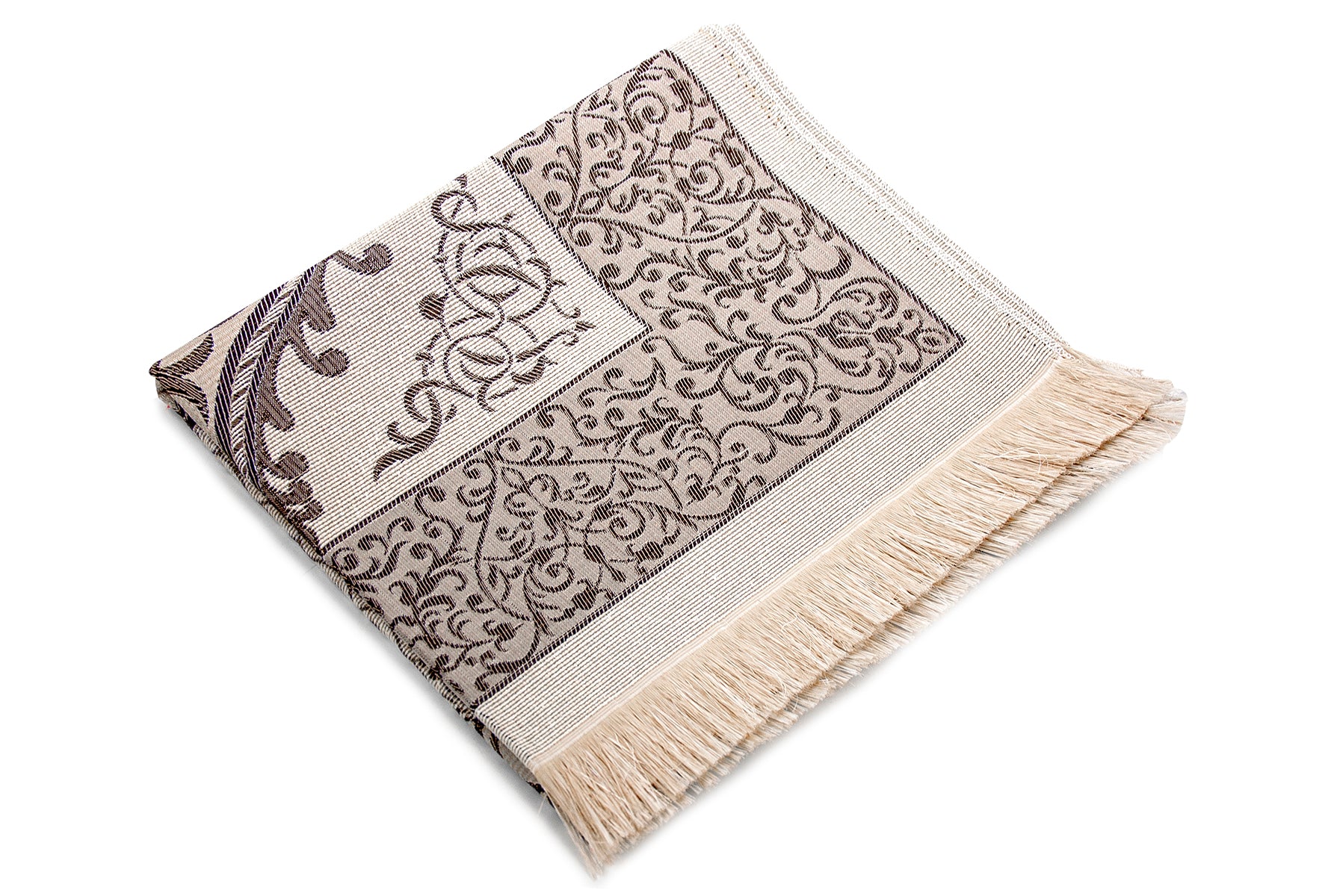 Elegant Travel Prayer Rug Set (Sajadah | Tasbih | Pouch Bag ) - Ihvan