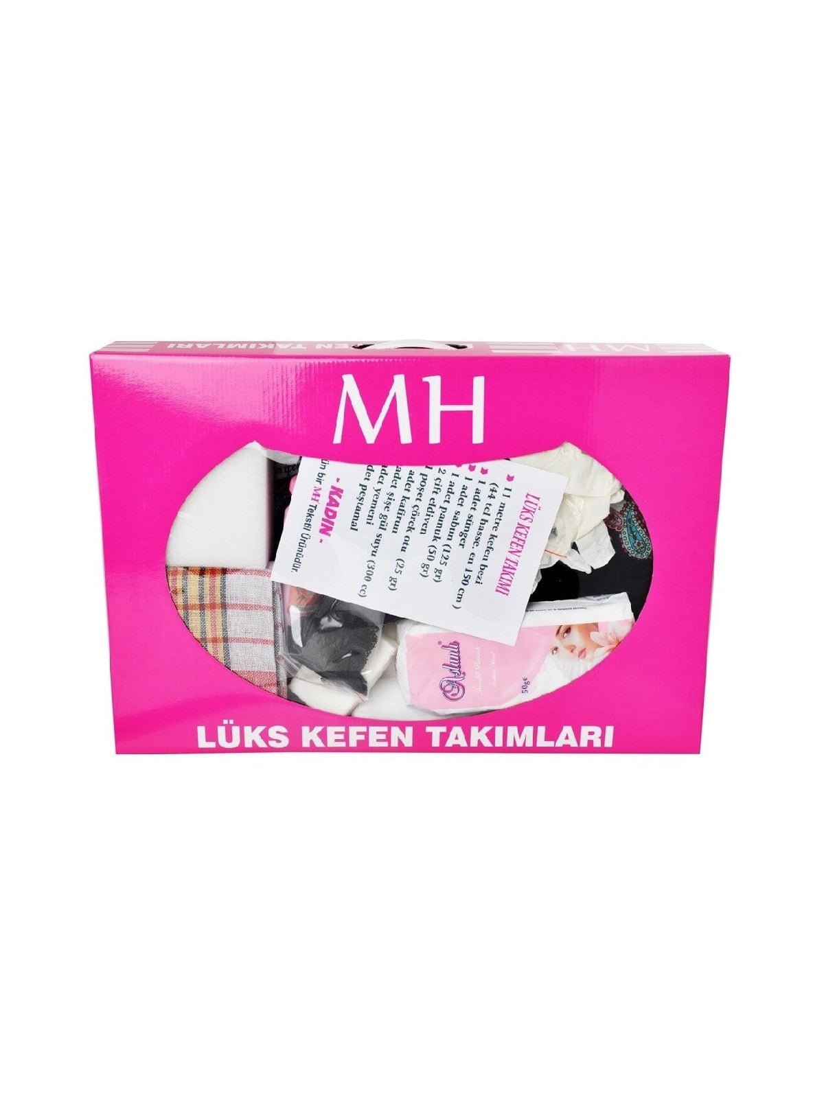 Luxury Kafan Shroud Set for Women | Complete Islamic Funeral Kit - 11 Meters - Ihvan