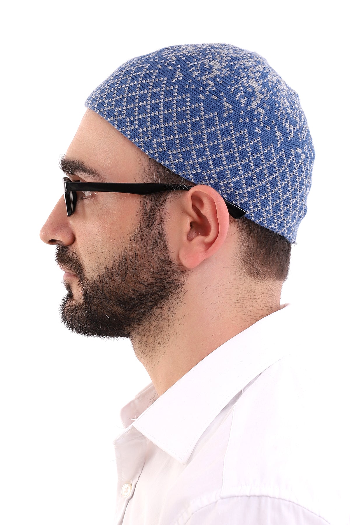 Muslim Winter Wool Knitting Skullcap for Men, Islamic Gifts, Standart Size - ihvan