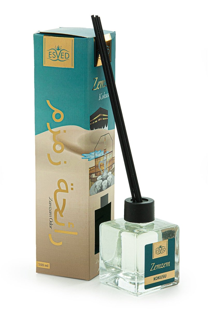 Zamzam Scent Aroma Diffuser | Islamic Air Freshener with Bamboo Sticks | Long-Lasting Room Fragrance - Ihvan