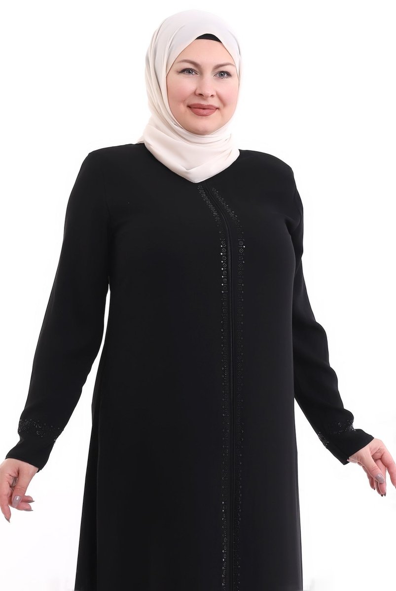 Black Embellished Abaya 2020 - 21 - ihvan