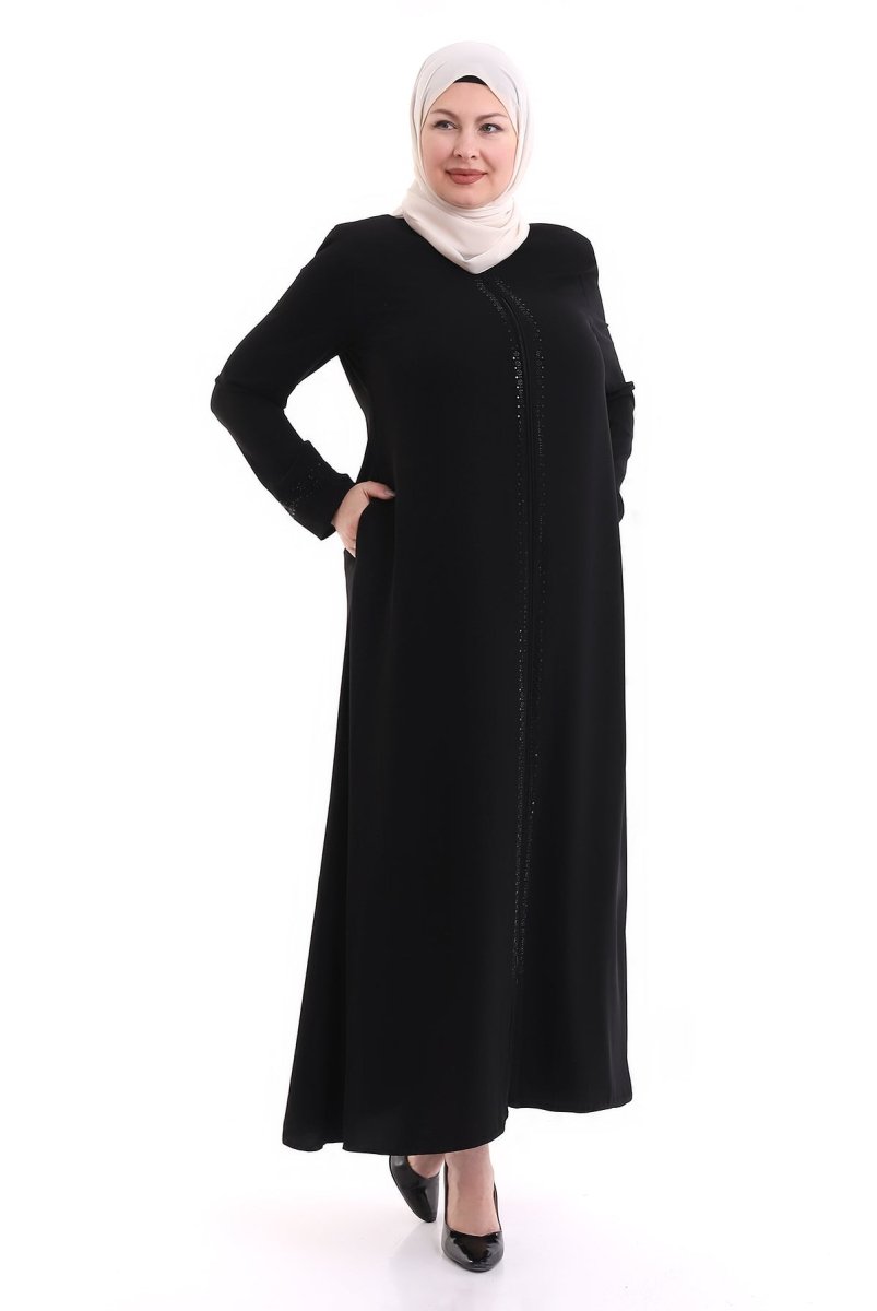 Black Embellished Abaya 2020 - 21 - ihvan
