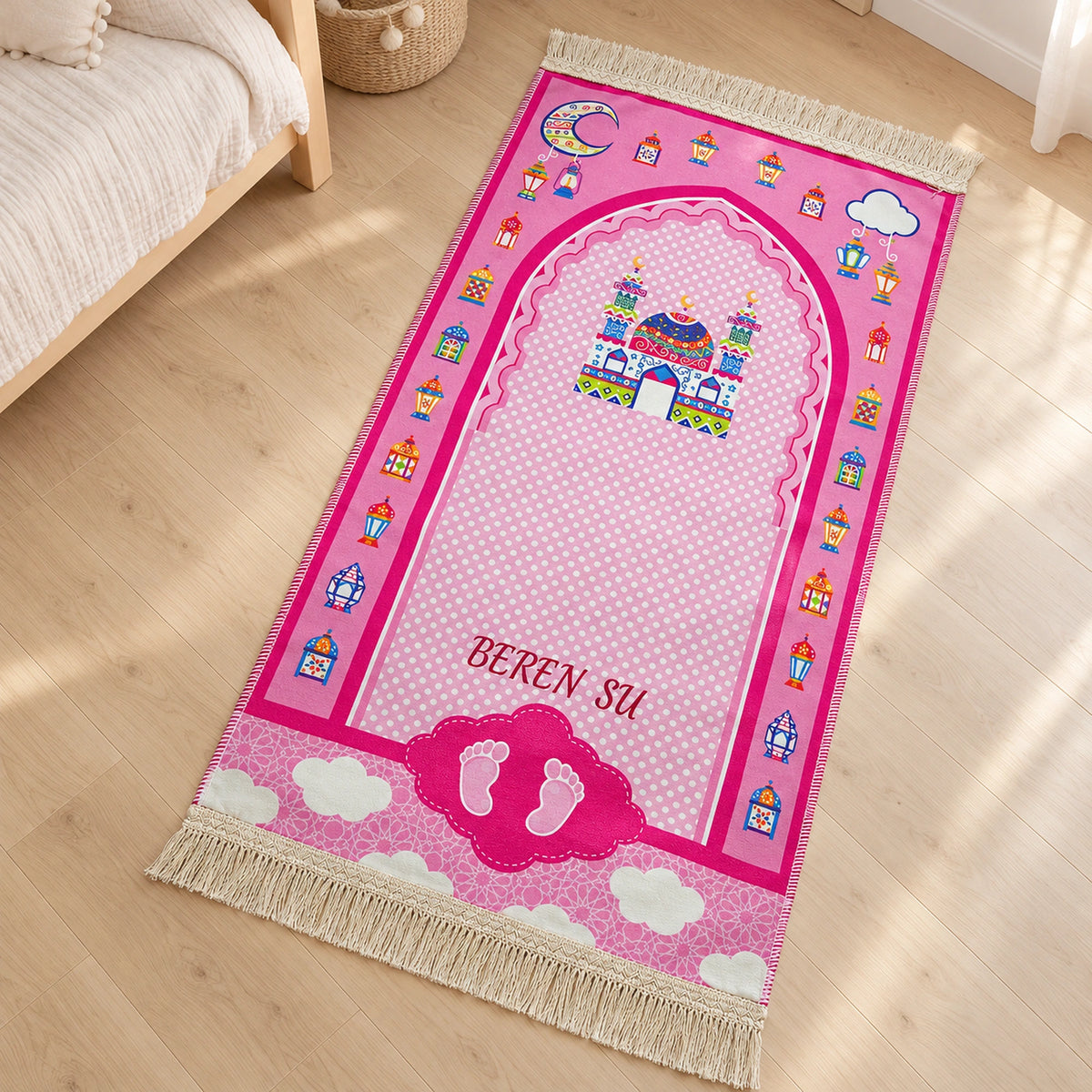 Personalized Kids Prayer Mat with Name Embroidery