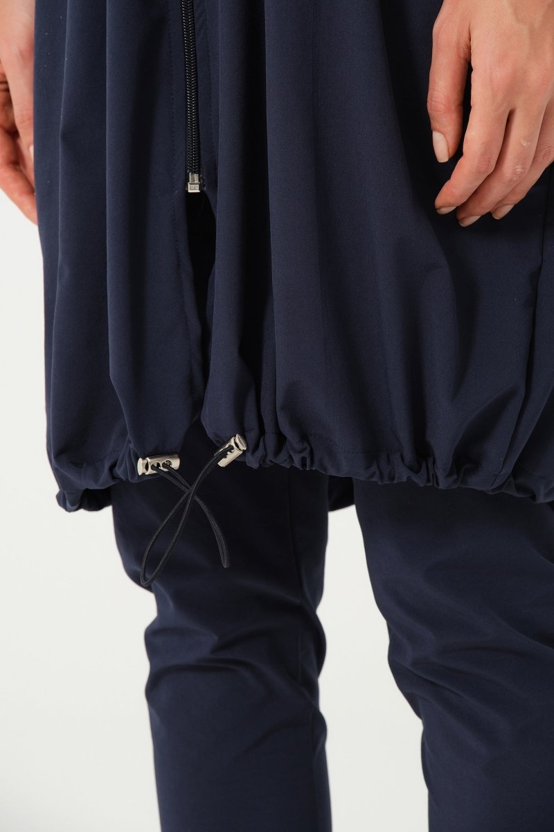 Crop Detailed Athletic Full-Covered Burkini 3015-25 Dark Navy Blue - ihvan