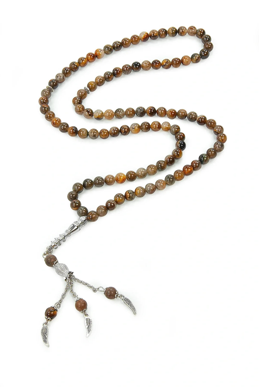 Natural Onyx Stone Tasbih – 99 Beads – Round Cut