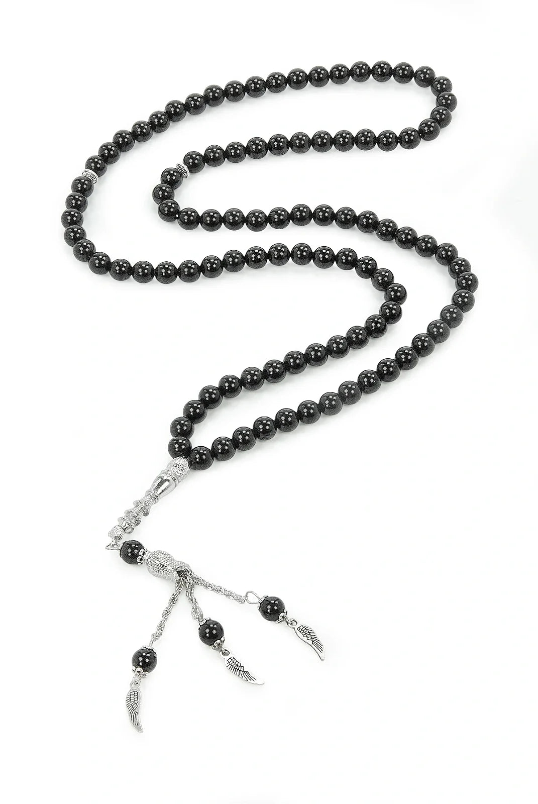 Natural Onyx Stone Tasbih – 99 Beads – Round Cut