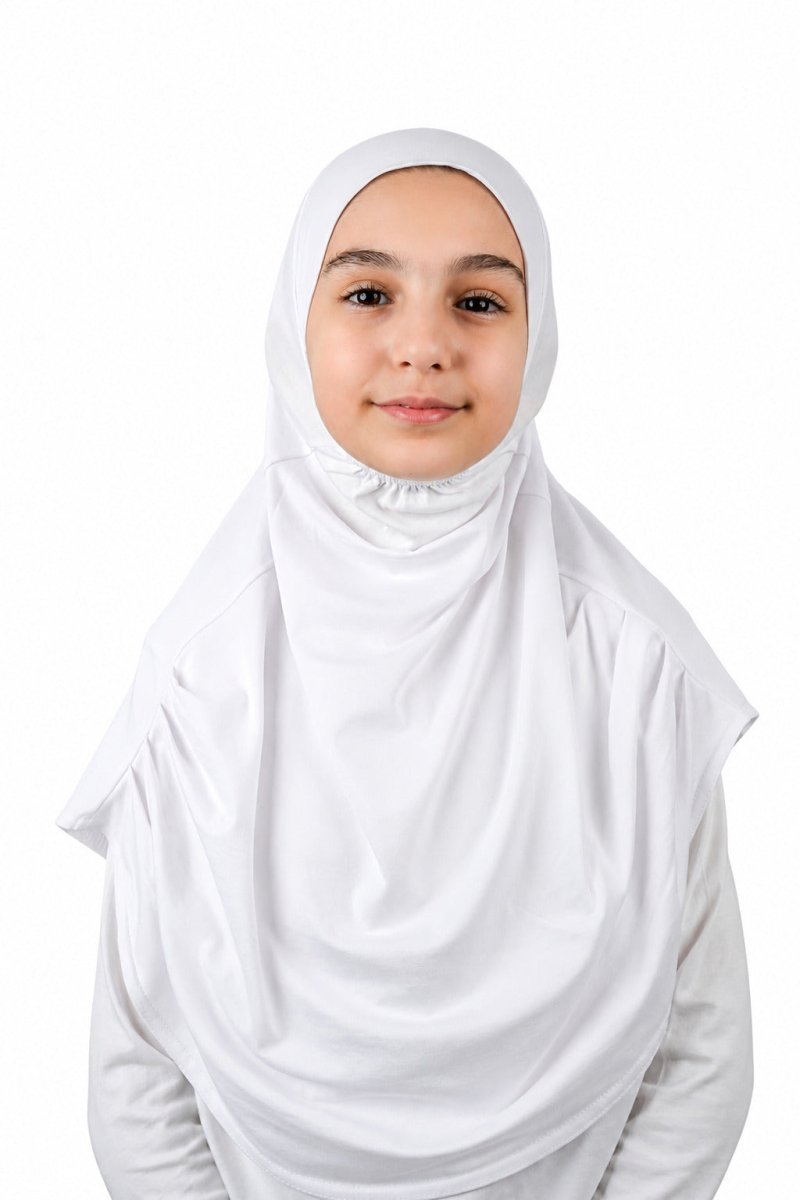 Easy to Wear Instant Hijab for Girls | Soft Viscose One-Piece Kids Headscarf for School, Prayer - ihvan