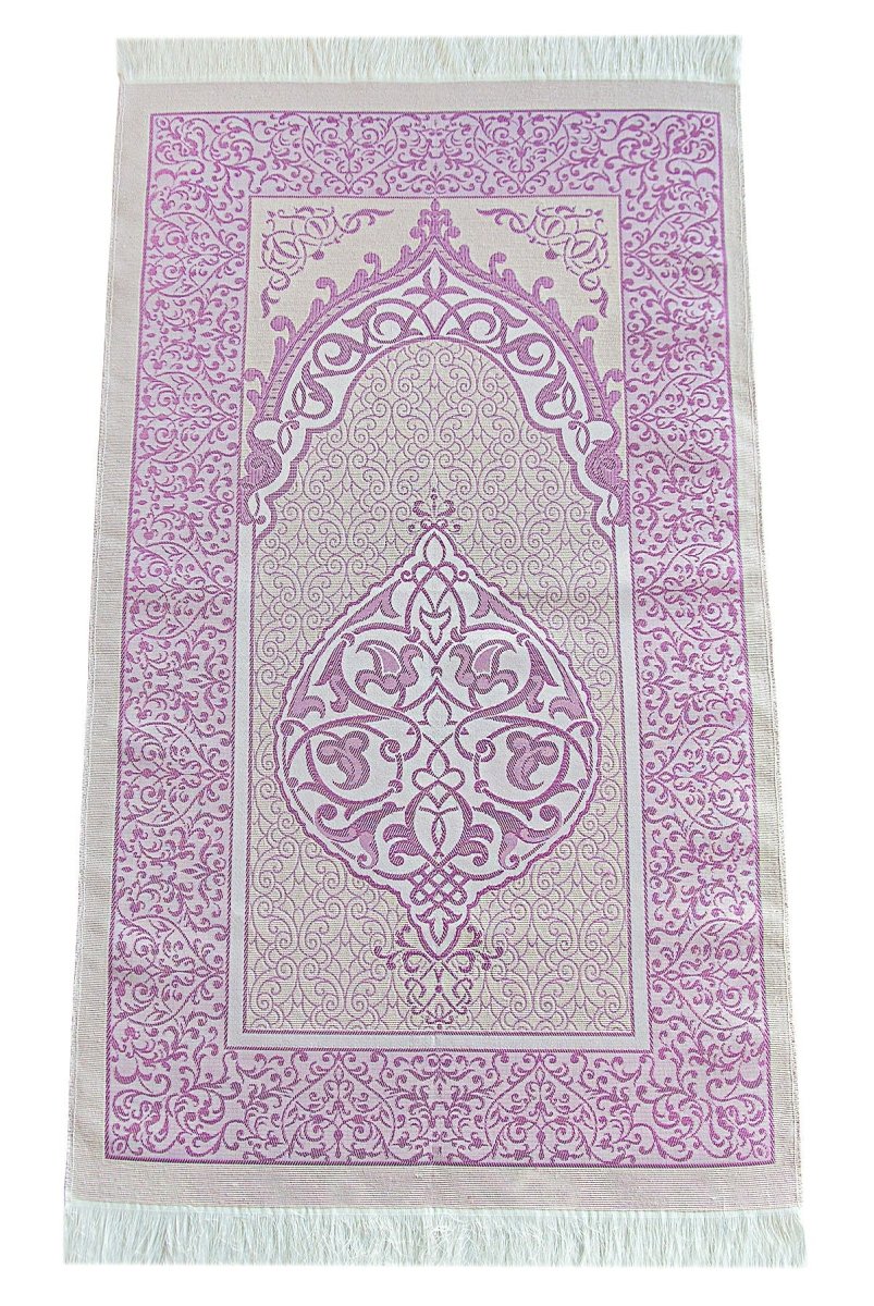 Elegant Dowry Prayer Set with Pearl Tasbeeh – Tafta Prayer Rug for Wedding Gifts - ihvan