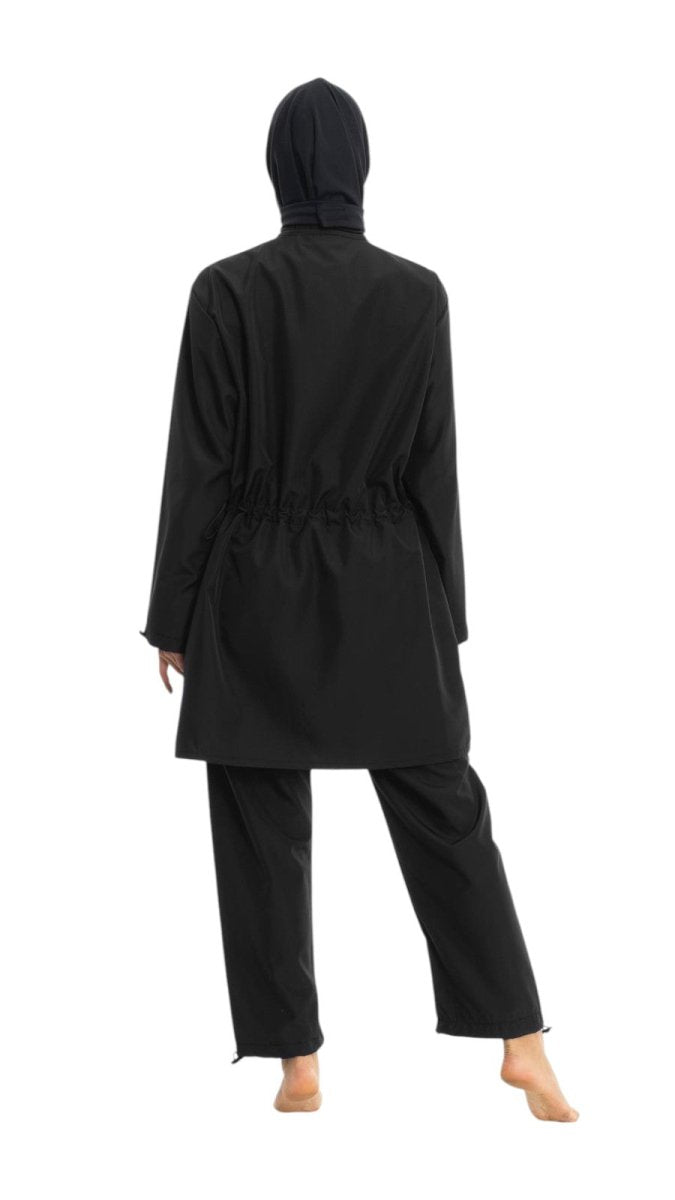 EMSA Women's Full Coverage Hijab Swimsuit 2025 - 25 Black - ihvan
