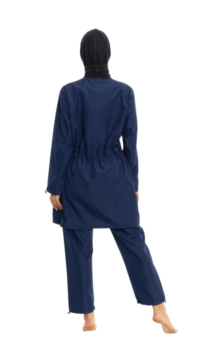EMSA Women's Full Coverage Hijab Swimsuit 2025 - 25 Navy Blue - ihvan