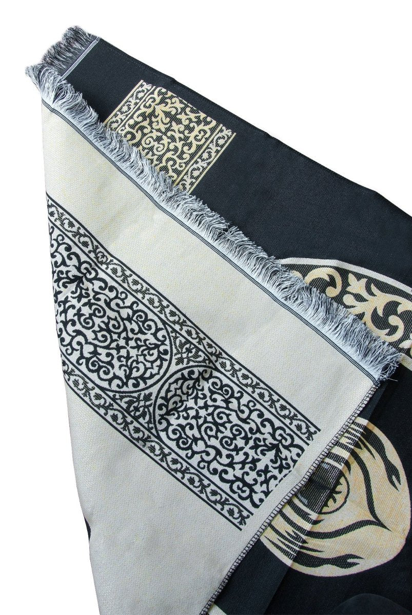 Hajar al - Aswad Pattern Portable Prayer Rug with Shoulder Bag – Gobelin Fabric - ihvan