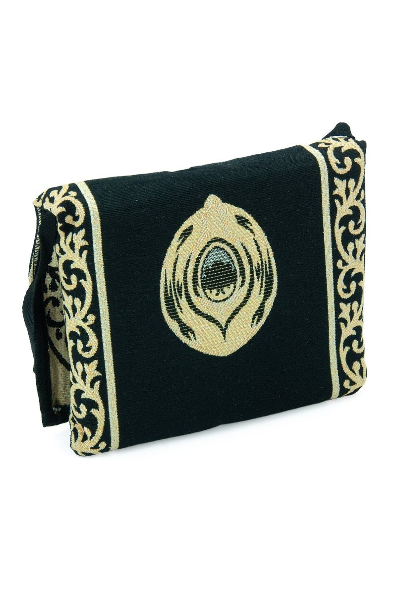 Hajar al - Aswad Pattern Portable Prayer Rug with Shoulder Bag – Gobelin Fabric - ihvan