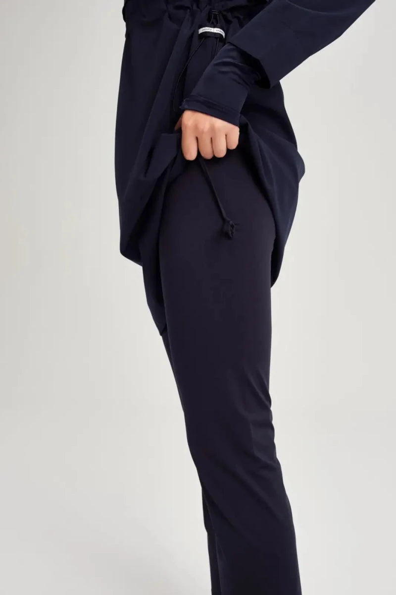 Haşema Esila Sleeveless Overdress 5-Piece Full-Covered Burkini Set Quick-Drying Swimwear HSM-2934-08-08 Navy Blue - ihvan