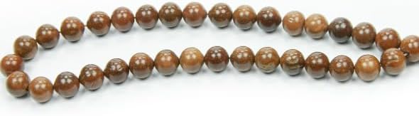 Islamic Prayer Beads – 33 Wooden Tasbih (8mm Round Cuts) for Daily Dhikr & Gifts - ihvan