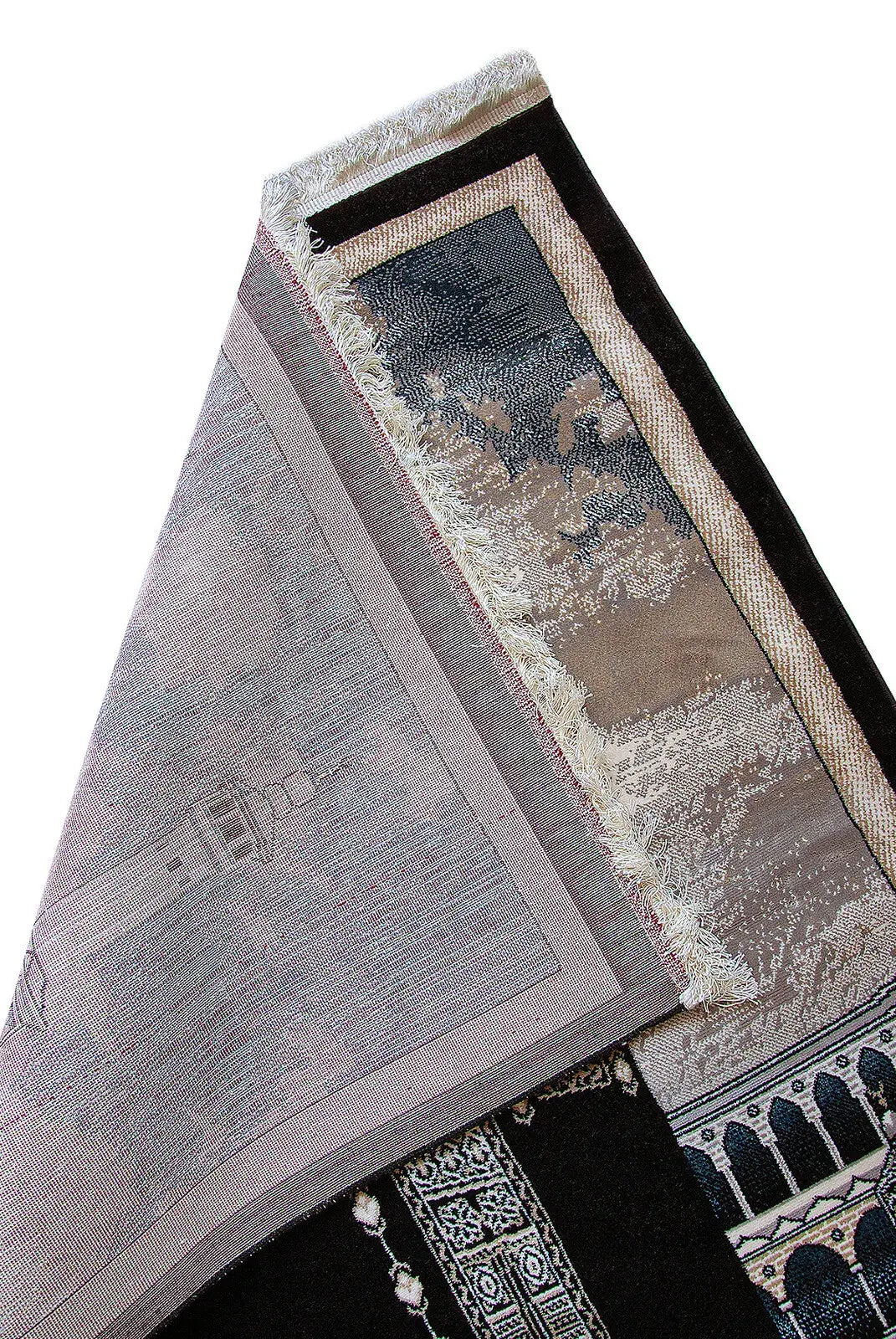 Luxury Kaaba Woven Carpet Prayer Mat – Thick Soft Prayer Rug