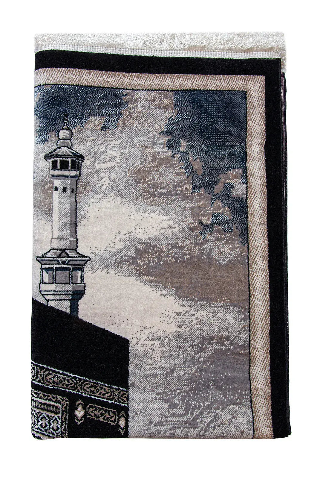 Luxury Kaaba Woven Carpet Prayer Mat – Thick Soft Prayer Rug