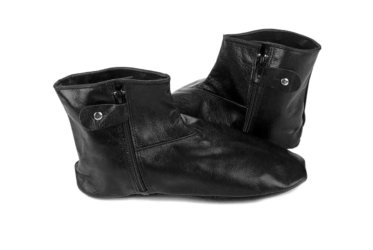 Goatskin Leather Khuff Socks – Lightweight Unlined Zippered Wudu Socks