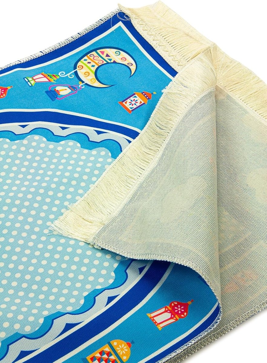Kids Muslim Prayer Rug – Soft and Comfortable Islamic Sajadah, Patterned - ihvan