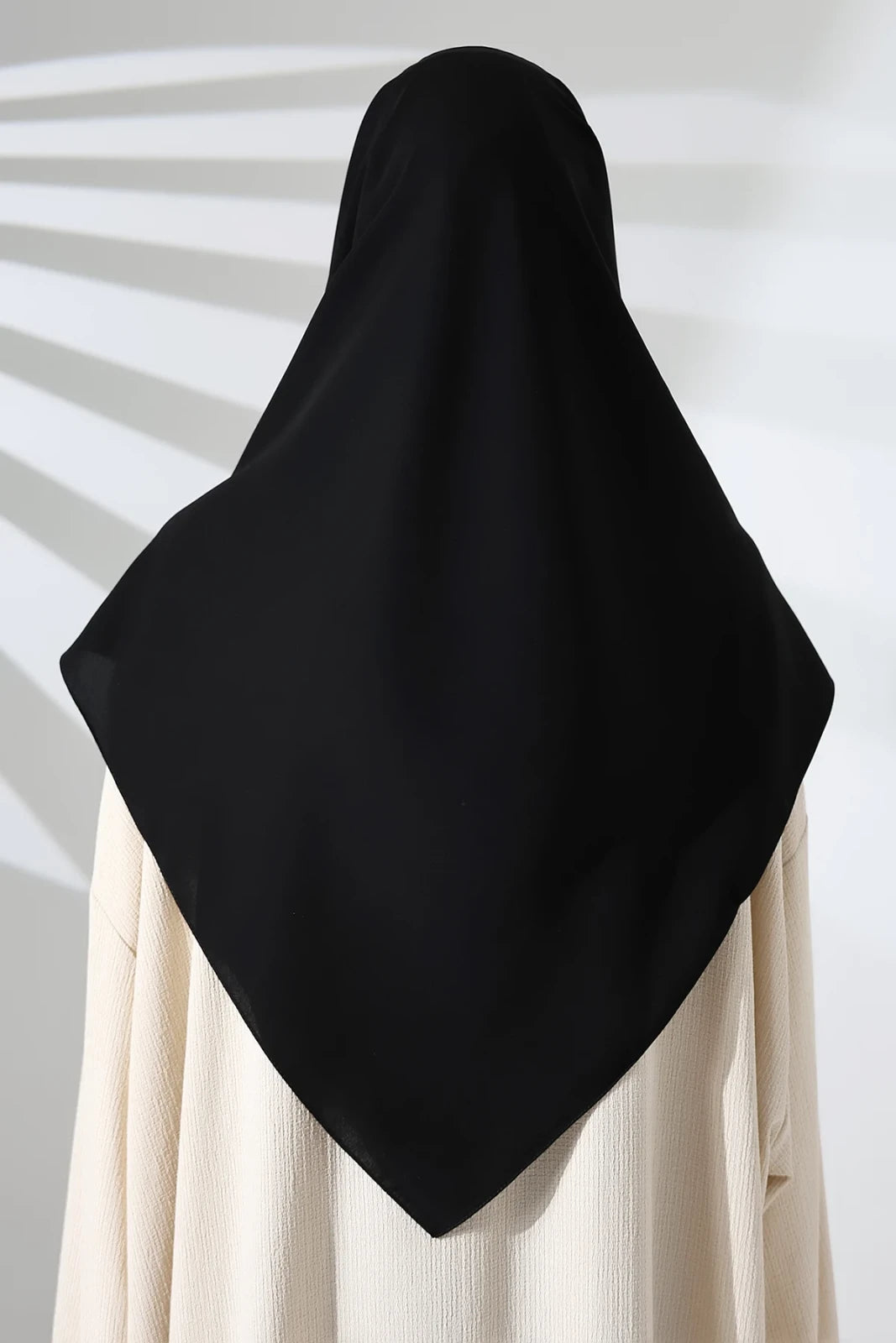 Large Crepe Hijab Scarf – Square Modest Headscarf