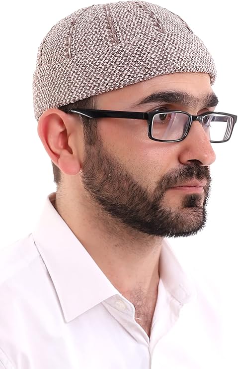Muslim Men’s Folded Knit Kufi Hat | Prayer Cap | Soft & Breathable Islamic Skullcap (Taqiyah) - ihvan