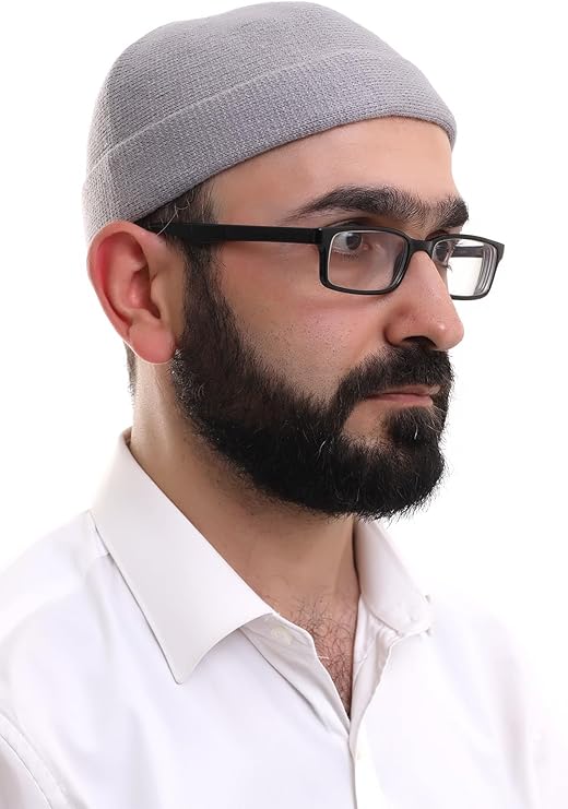 Muslim Men’s Folded Knit Kufi Hat | Prayer Cap | Soft & Breathable Islamic Skullcap (Taqiyah) - ihvan