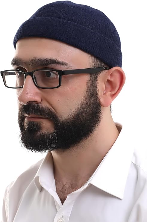Muslim Men’s Folded Knit Kufi Hat | Prayer Cap | Soft & Breathable Islamic Skullcap (Taqiyah) - ihvan