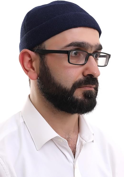 Muslim Men’s Folded Knit Kufi Hat | Prayer Cap | Soft & Breathable Islamic Skullcap (Taqiyah) - ihvan