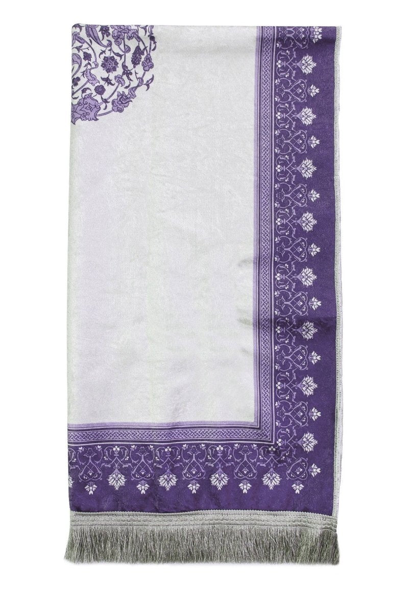 Muslim Prayer Rug with Portable Fabric Bag – Soft Travel Sajadah, Islamic Gift for Eid & Ramadan - ihvan