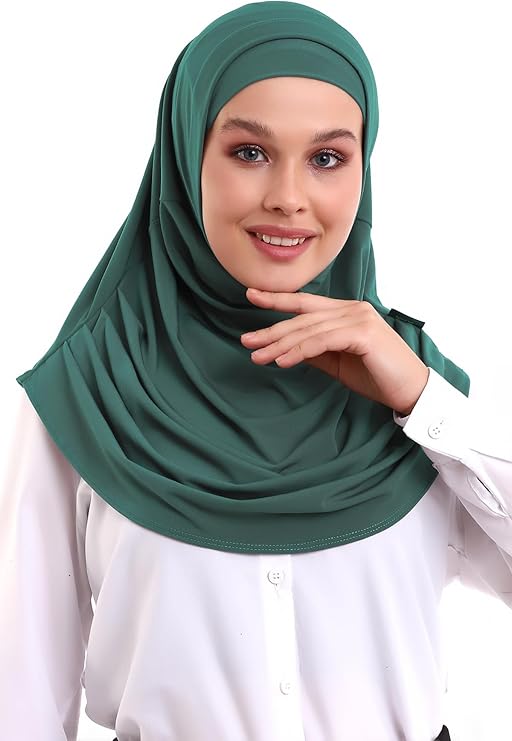 One - Piece Ready - to - Wear Hijab with Inner Bonnet | Full Coverage Islamic Headscarf for Women - ihvan