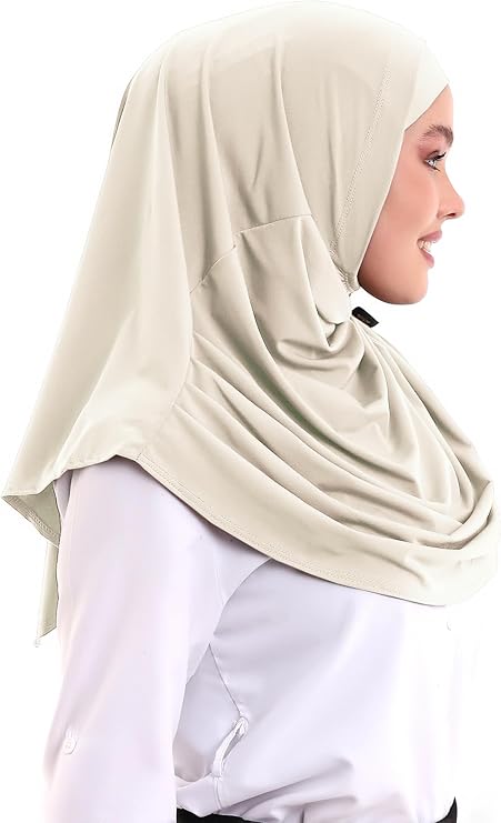One - Piece Ready - to - Wear Hijab with Inner Bonnet | Full Coverage Islamic Headscarf for Women - ihvan