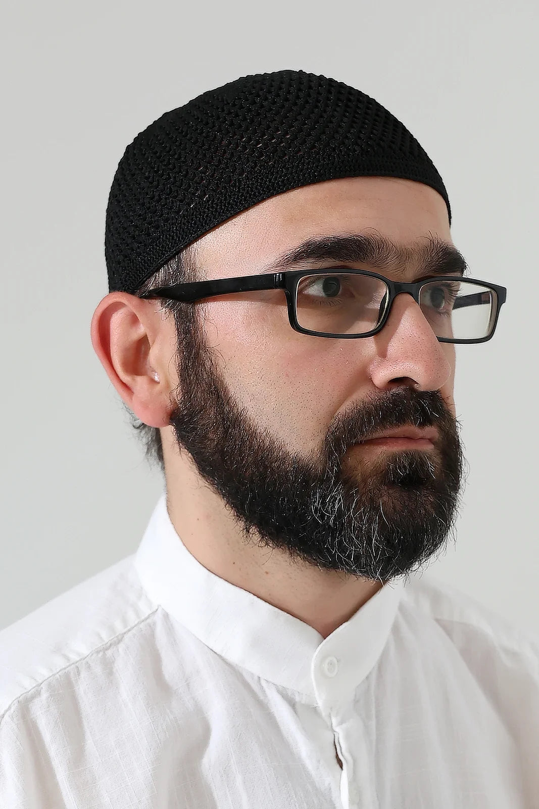 Stretch Knitted Prayer Kufi Cap – Lightweight Classic Muslim Cap