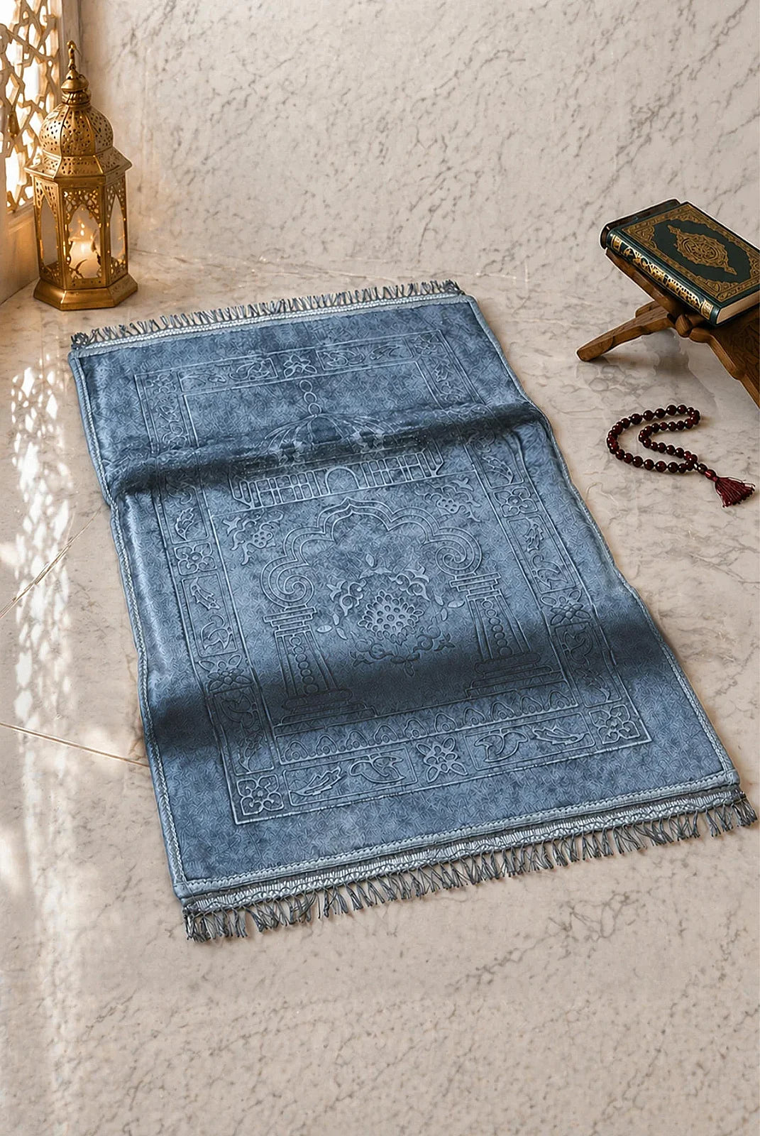 Orthopedic Padded Prayer Mat with Non-Slip Base – Soft Comfortable Sajdah Mat