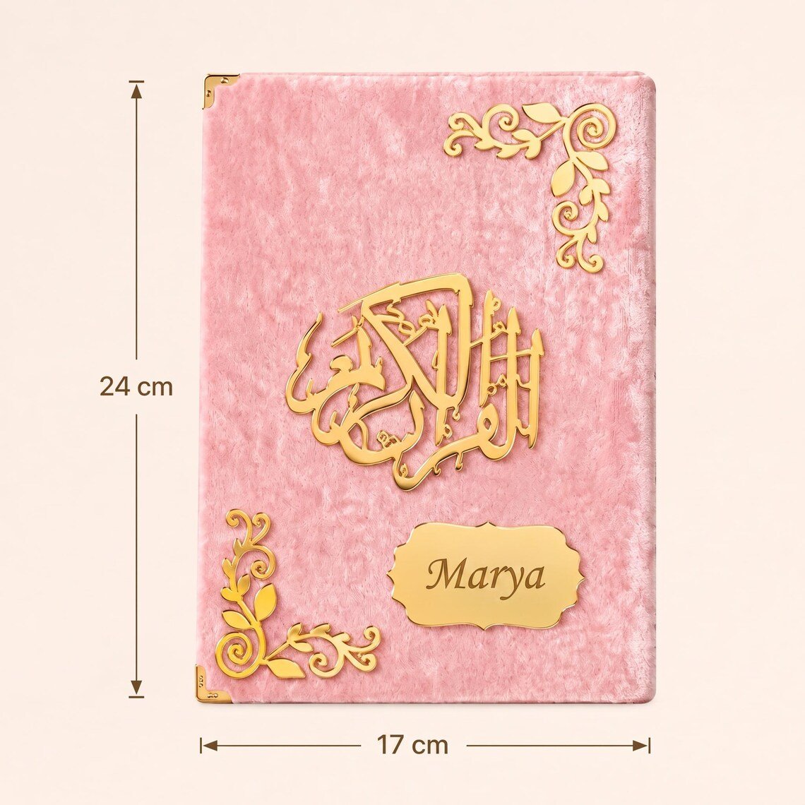 Personalized Velvet Quran and Prayer Mat Gift Set with Velvet Box and 99-Bead Tasbih Islamic Gift Wedding Favors - ihvan