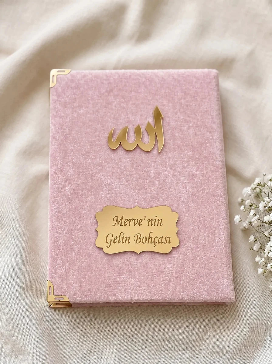 Personalized Wedding Islamic Gift Set with Yaseen Book, Prayer Mat & Tasbih - ihvan