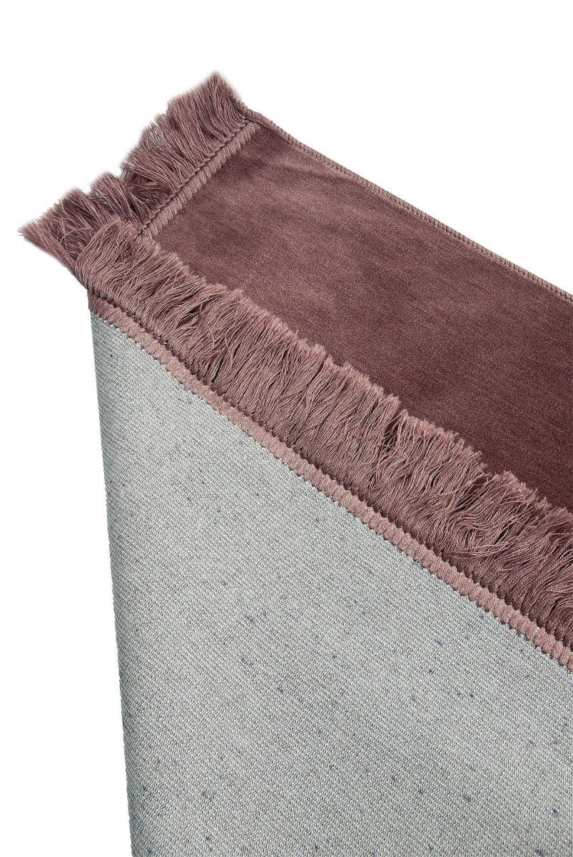 Plain Velvet Prayer Rug – Soft Minimalist Sajadah - ihvan