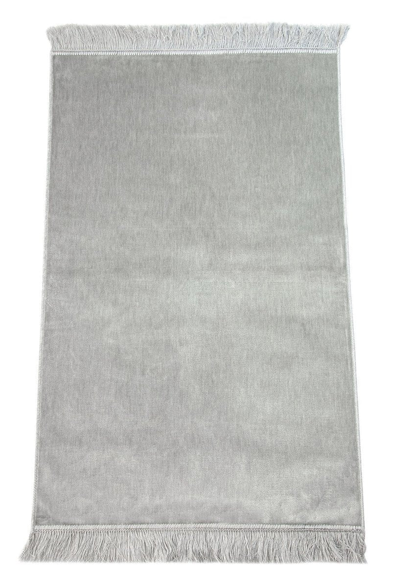 Plain Velvet Prayer Rug – Soft Minimalist Sajadah - ihvan