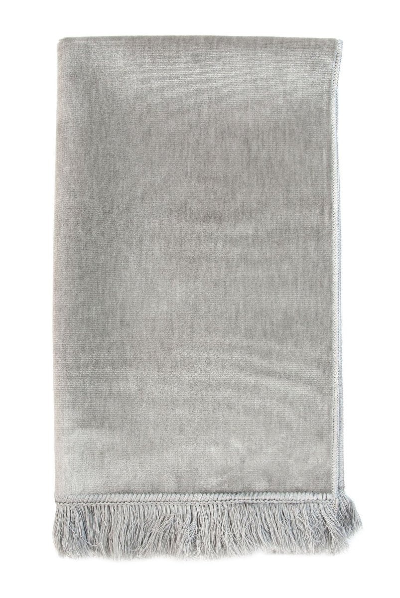 Plain Velvet Prayer Rug – Soft Minimalist Sajadah - ihvan