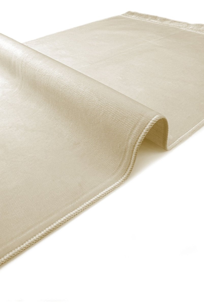 Plain Velvet Prayer Rug – Soft Minimalist Sajadah - ihvan