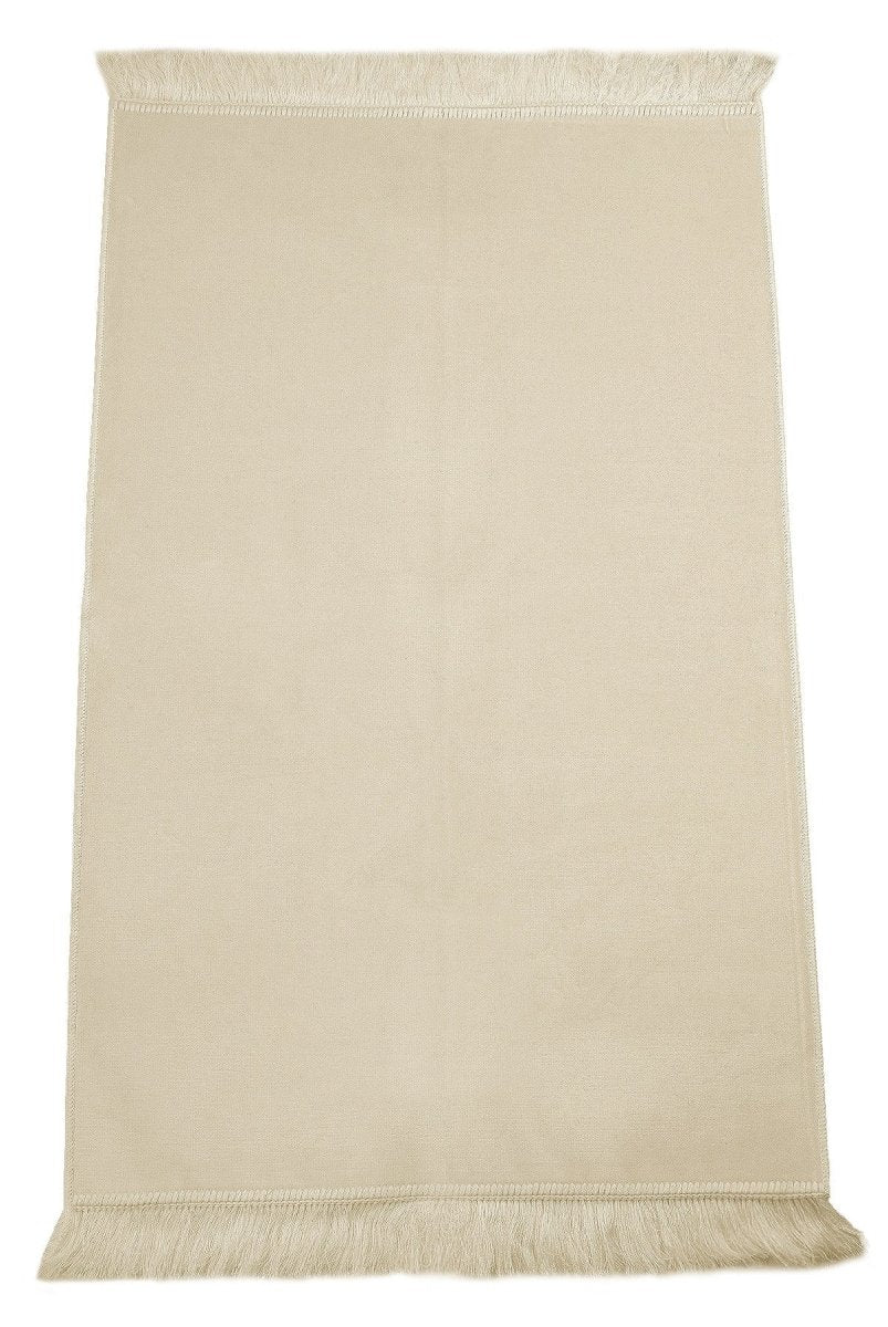 Plain Velvet Prayer Rug – Soft Minimalist Sajadah - ihvan