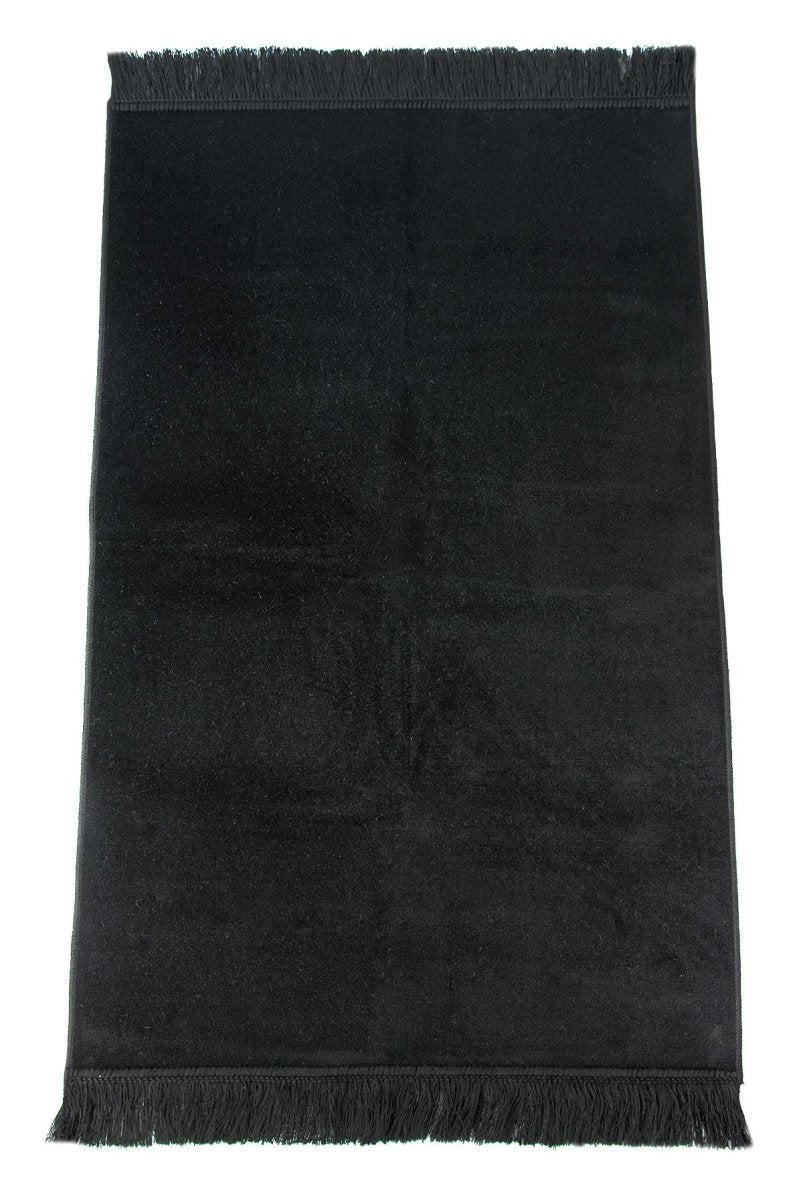 Plain Velvet Prayer Rug – Soft Minimalist Sajadah - ihvan